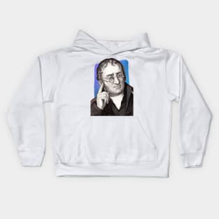 English Chemist John Dalton illustration Kids Hoodie